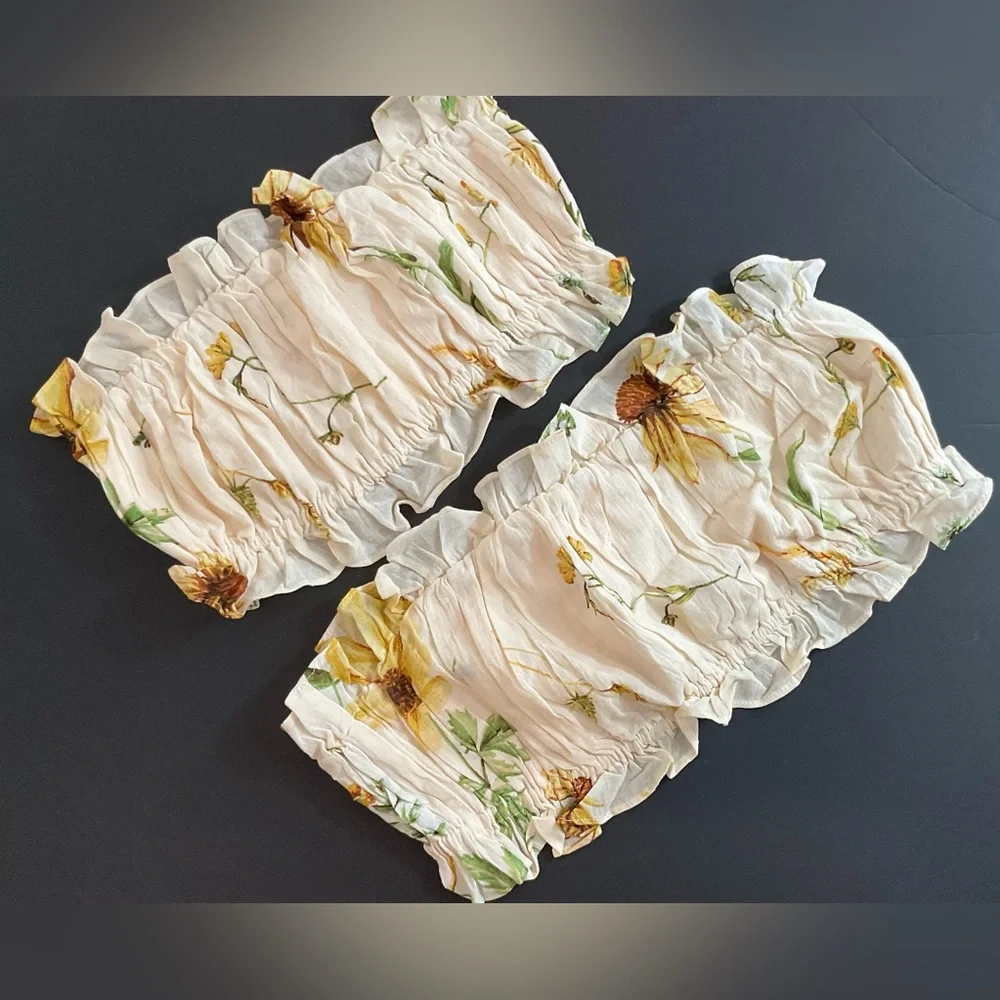 🛑🛑🛑WILD FLOWERS TUBE TOP - Picture 2 of 9